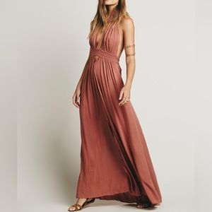 Free People Maxi Dress Burnt Orange